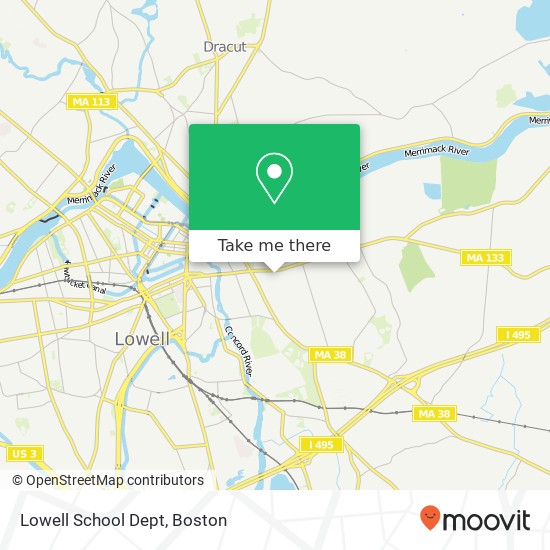 Lowell School Dept map