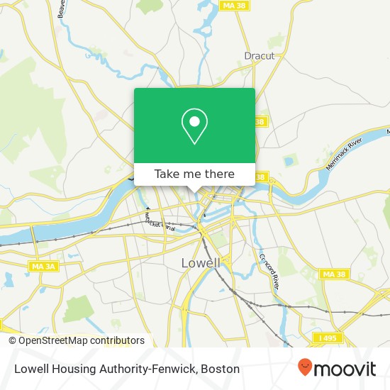 Mapa de Lowell Housing Authority-Fenwick