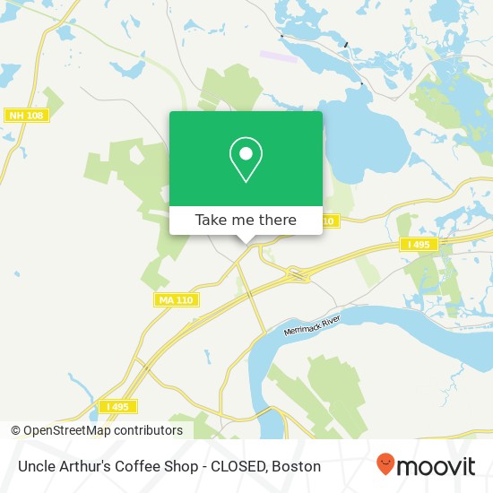 Mapa de Uncle Arthur's Coffee Shop - CLOSED