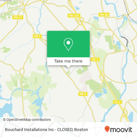 Mapa de Bouchard Installations Inc - CLOSED