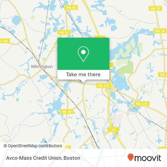 Mapa de Avco-Mass Credit Union