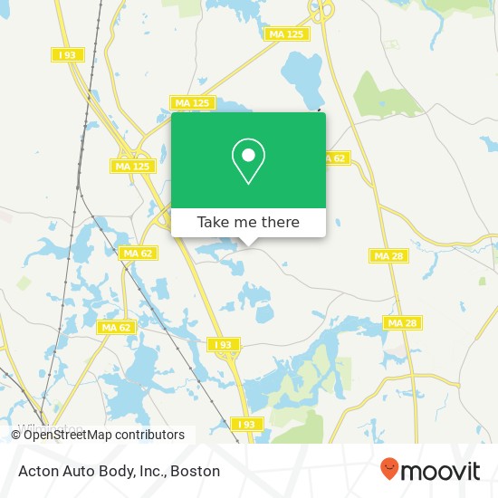 Acton Auto Body, Inc. map