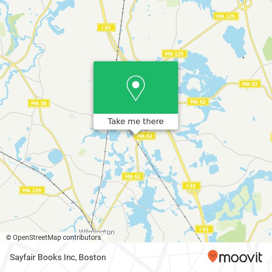 Sayfair Books Inc map