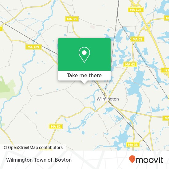 Mapa de Wilmington Town of