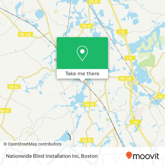 Mapa de Nationwide Blind Installation Inc