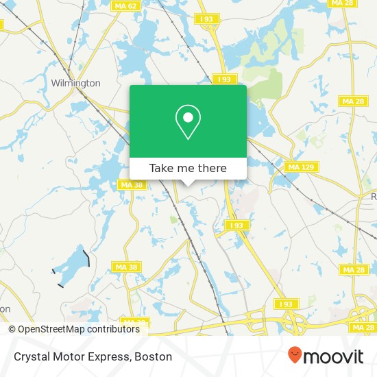 Mapa de Crystal Motor Express