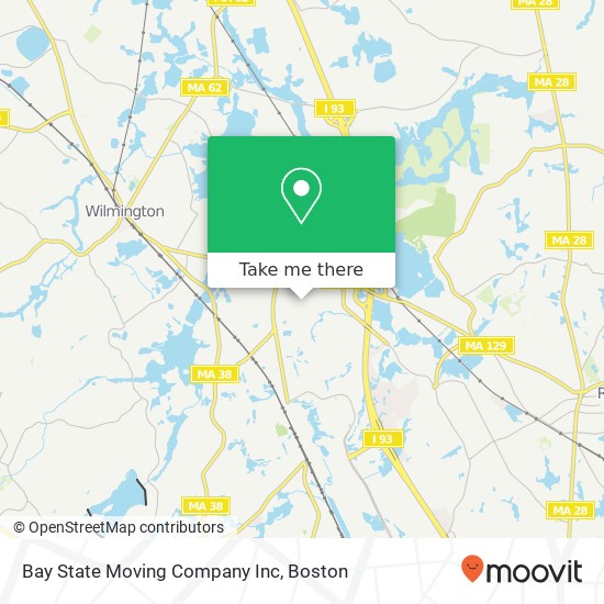 Mapa de Bay State Moving Company Inc