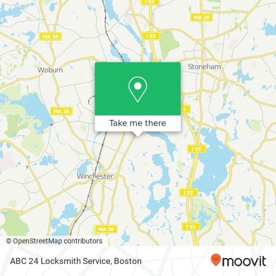 Mapa de ABC 24 Locksmith Service