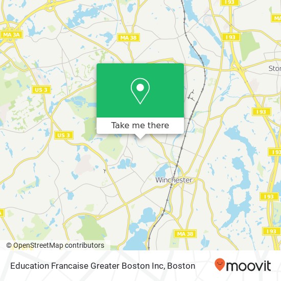 Education Francaise Greater Boston Inc map