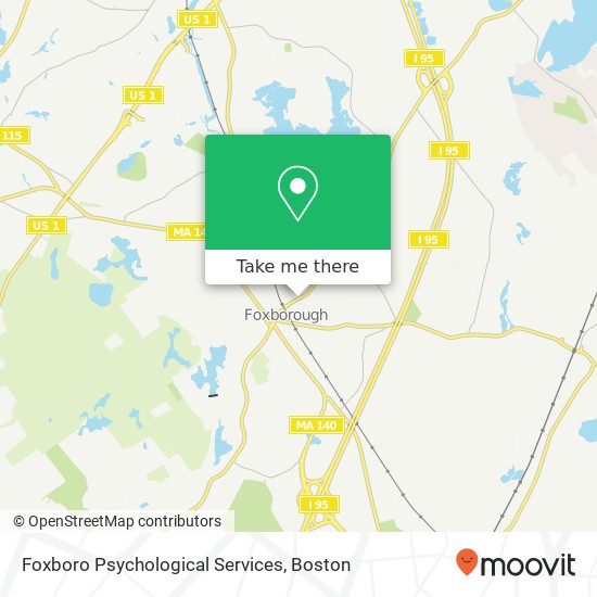 Mapa de Foxboro Psychological Services