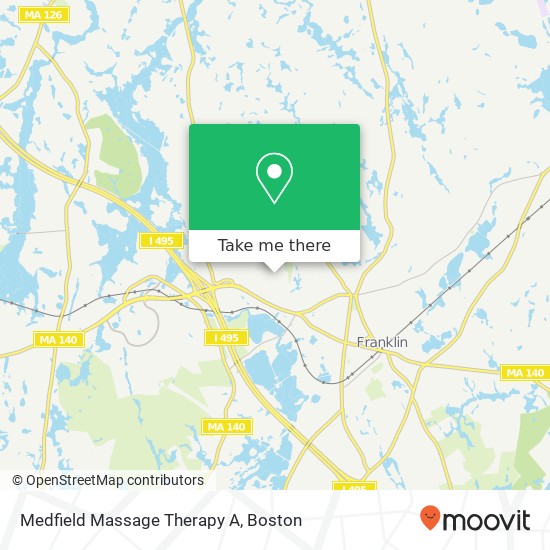 Medfield Massage Therapy A map