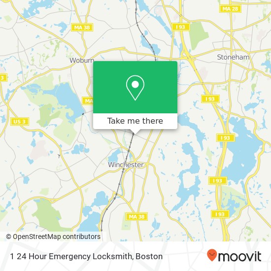 1 24 Hour Emergency Locksmith map