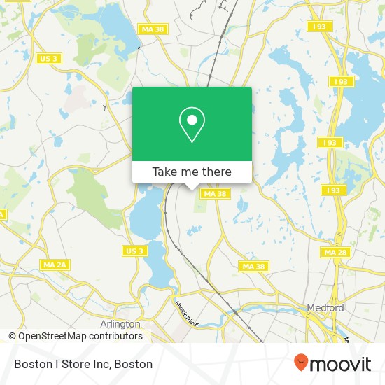 Boston I Store Inc map