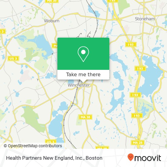 Health Partners New England, Inc. map