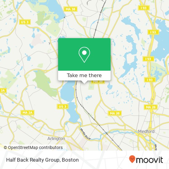 Mapa de Half Back Realty Group