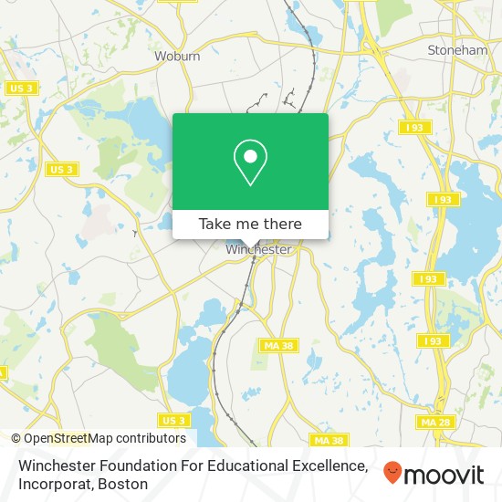 Winchester Foundation For Educational Excellence, Incorporat map