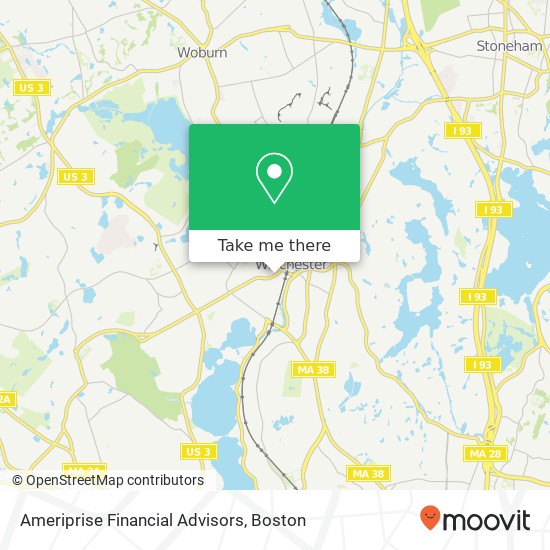 Mapa de Ameriprise Financial Advisors