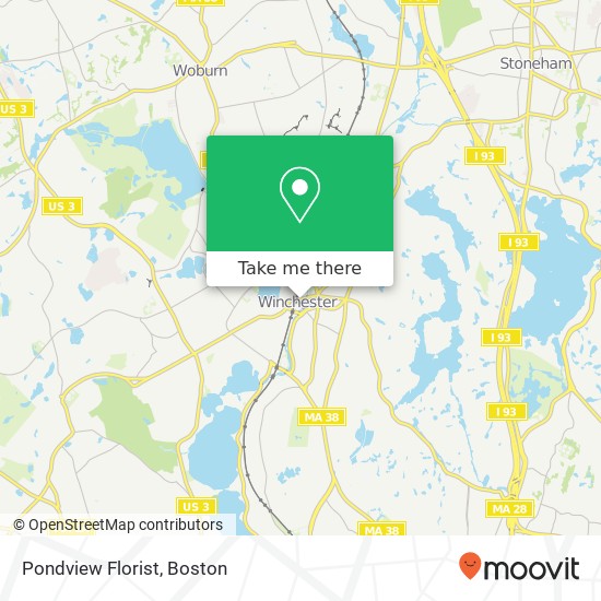 Pondview Florist map