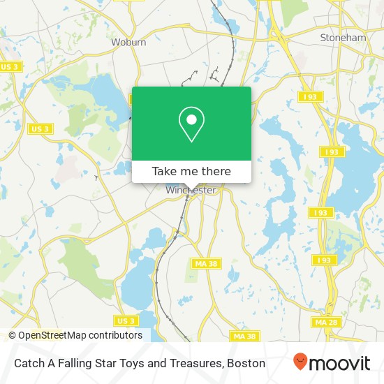 Mapa de Catch A Falling Star Toys and Treasures