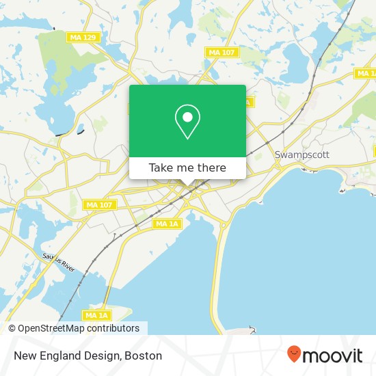 New England Design map