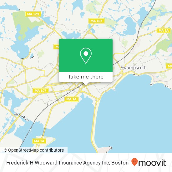 Mapa de Frederick H Wooward Insurance Agency Inc