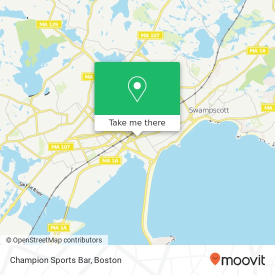 Champion Sports Bar map