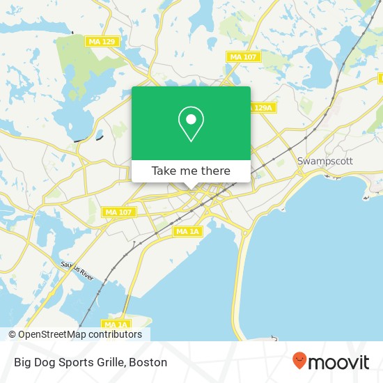 Mapa de Big Dog Sports Grille