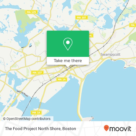 Mapa de The Food Project North Shore