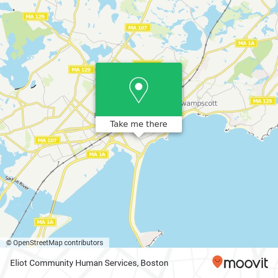 Eliot Community Human Services map