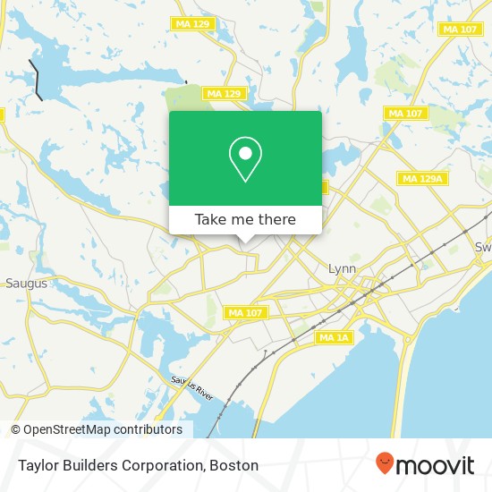 Mapa de Taylor Builders Corporation