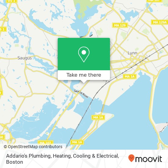 Addario's Plumbing, Heating, Cooling & Electrical map