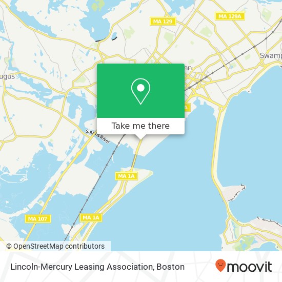 Mapa de Lincoln-Mercury Leasing Association