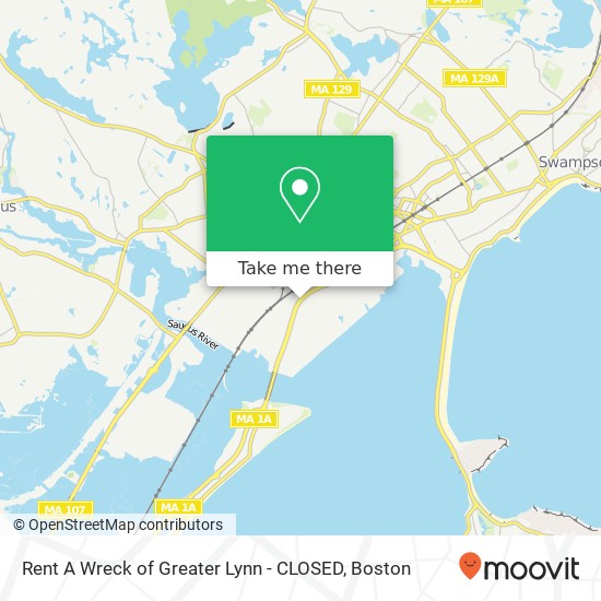 Rent A Wreck of Greater Lynn - CLOSED map