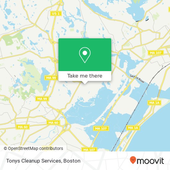 Mapa de Tonys Cleanup Services