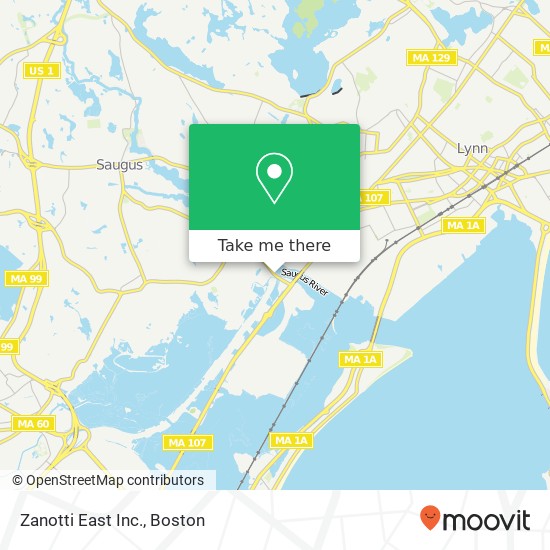 Mapa de Zanotti East Inc.
