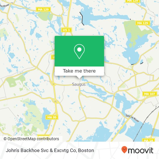 Mapa de John's Backhoe Svc & Excvtg Co