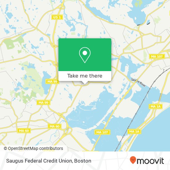 Mapa de Saugus Federal Credit Union