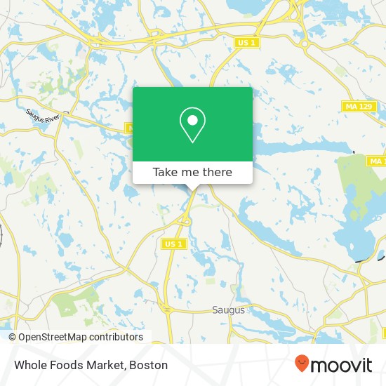 Mapa de Whole Foods Market