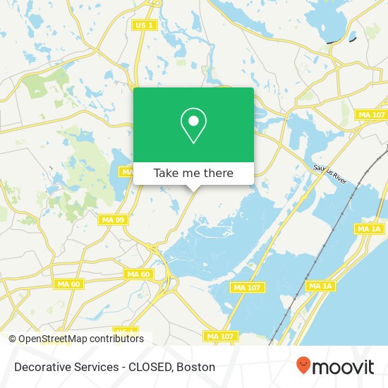 Decorative Services - CLOSED map