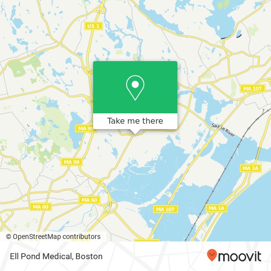 Ell Pond Medical map