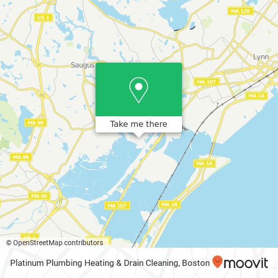 Mapa de Platinum Plumbing Heating & Drain Cleaning