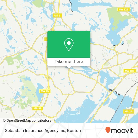 Sebastain Insurance Agency Inc map