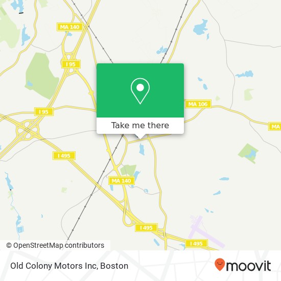 Old Colony Motors Inc map