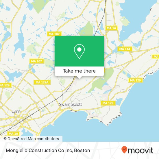 Mongiello Construction Co Inc map