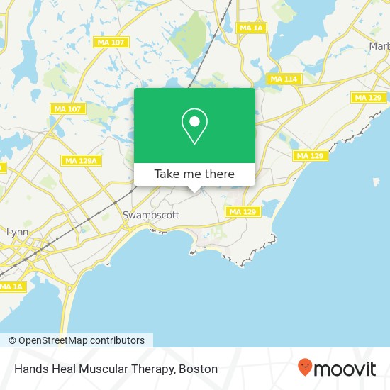 Hands Heal Muscular Therapy map