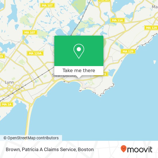 Brown, Patricia A Claims Service map