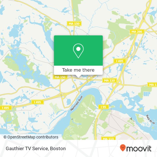 Gauthier TV Service map