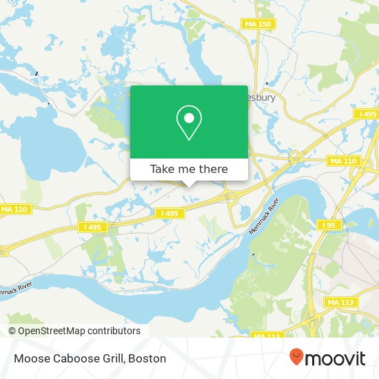 Moose Caboose Grill map