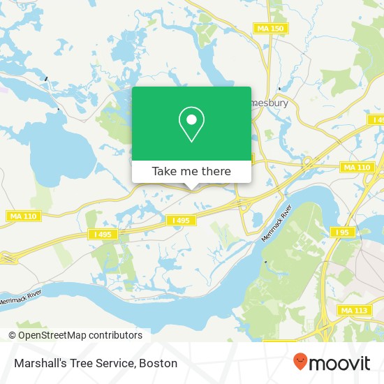 Marshall's Tree Service map