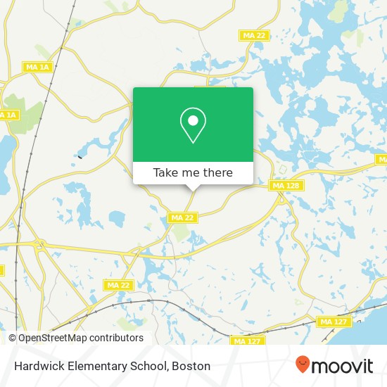 Hardwick Elementary School map